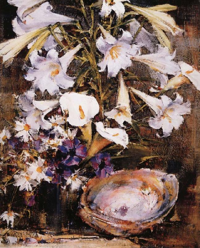 Nikolay Fechin Lily and Shell oil painting picture